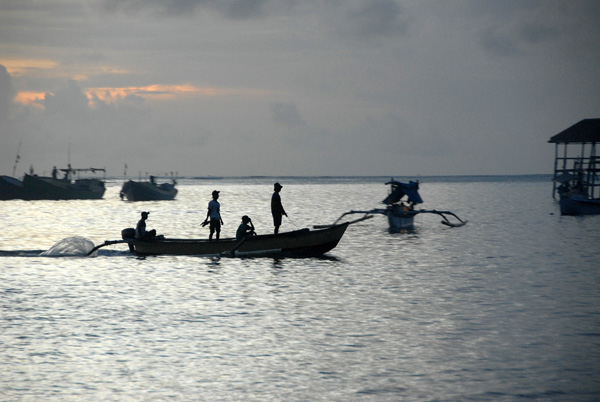 Balinese fishing boats, Jimbaren Bay