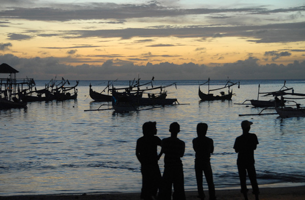 Balinese fisherman, Jimbaren Beach