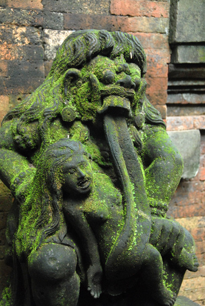 Rangda devouring a child, Sacred Monkey Forest