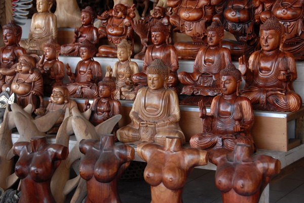 Balinese Buddhas and female torsos, Ubud
