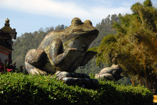 Frog sculpture, Pura Ulun Danu Bratan