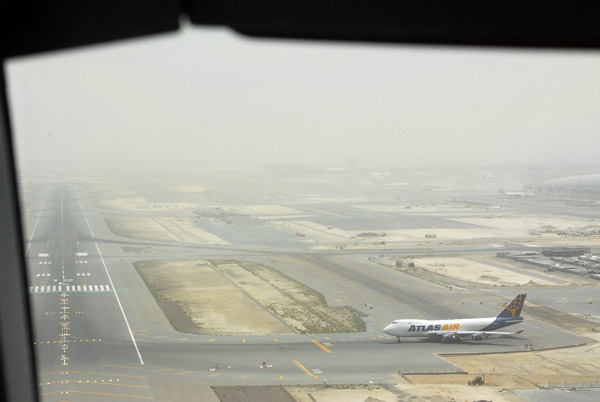 Landing at Dubai on a (common) hazy day