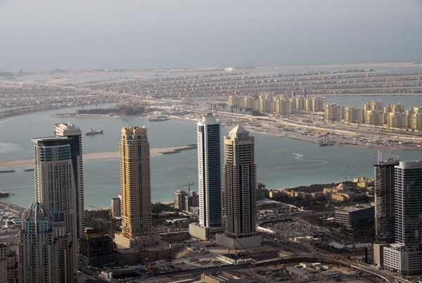 Dubai Marina and Palm Jumeirah