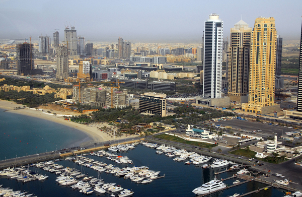 Dubai International Marine Club aerial