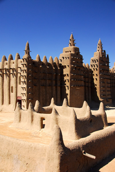 Rooftop view of the Great Mosque, Djenné