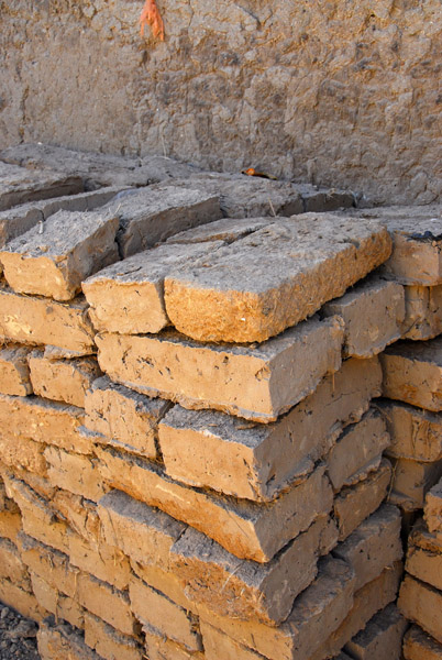 A pile of mud-bricks, Mali