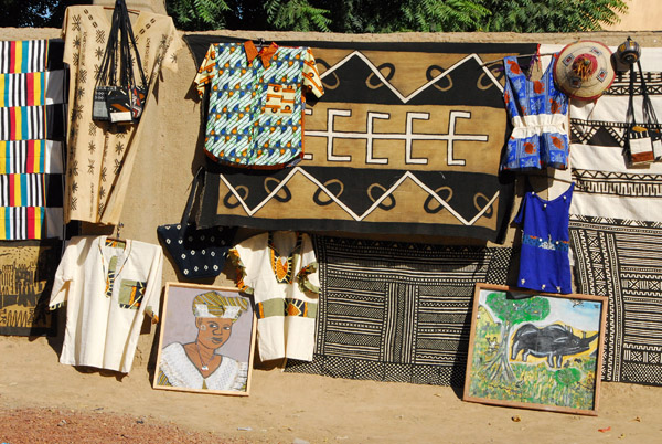 A selection of items for sale to tourists in Djenne, Mali