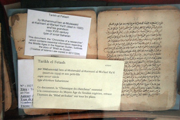 Tarikh el Fetash by Mohammed ben al-Mutawakil, died 1593