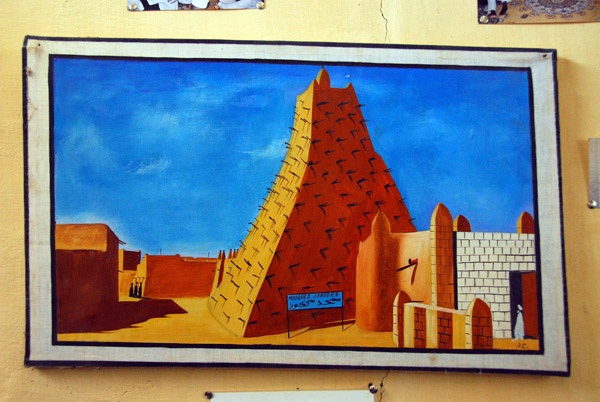 Painting of the Sankoré Mosque, Heinrich Barth Museum, Timbuktu