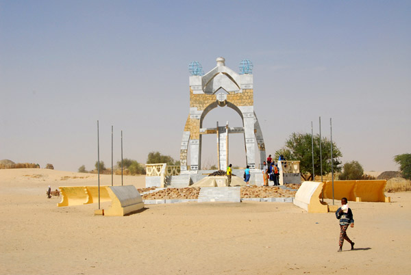 In the northwest corner of Timbuktu, on the edge of the desert, a monument to the end of the Tuareg Rebellion