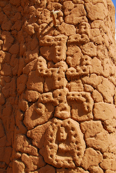 Decoration on a Dogon house in Songho