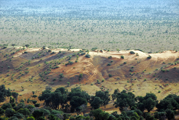 Sand dune at the base of the Bandiagara Escarpment, Dogon Country