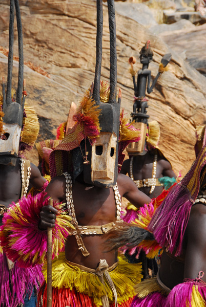 Dogon animal mask dancers - antelope