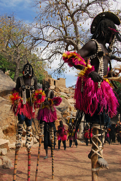 Dogon stilt dancers - waterbird or Fulani women