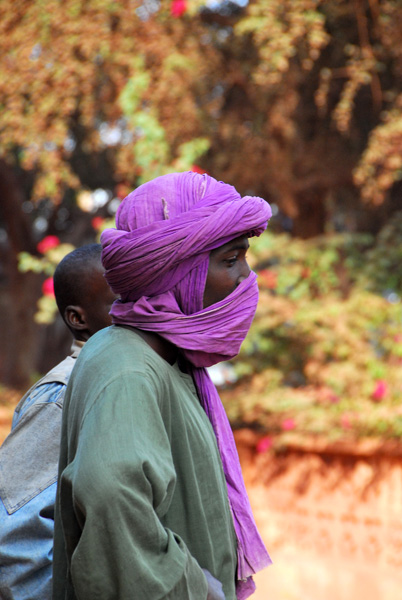 Man in purple turban, Mopti