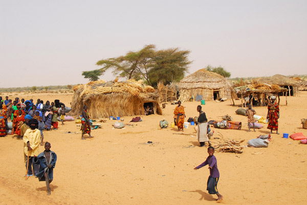 Village along the track to Timbuktu, Mali