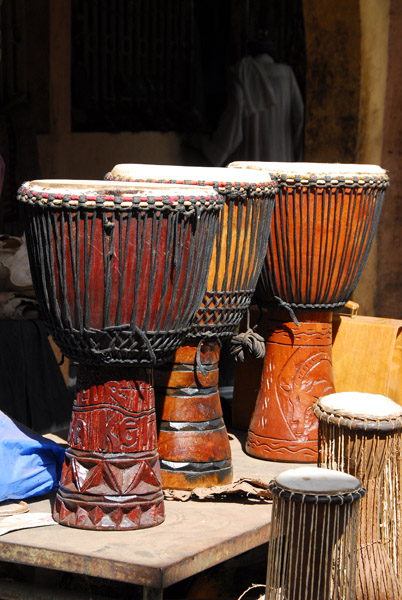 African drums at the Maison des Artisans