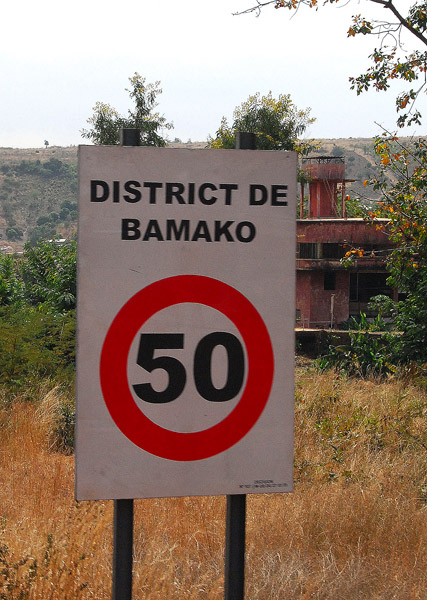 Entering the District of Bamako, captial city of Mali