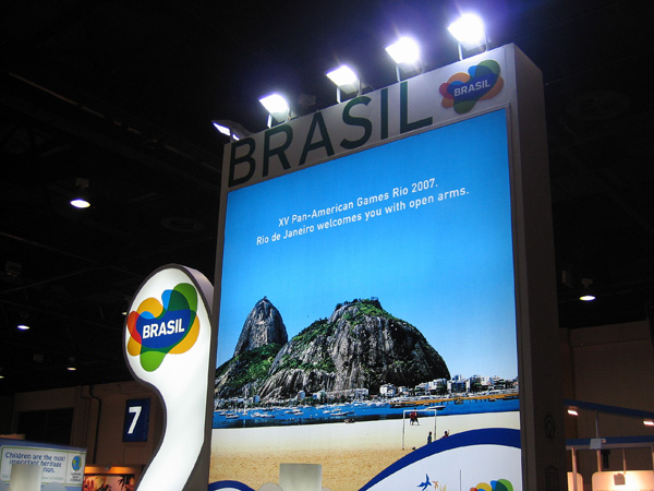 Brazilian booth, Arabian Travel Mart