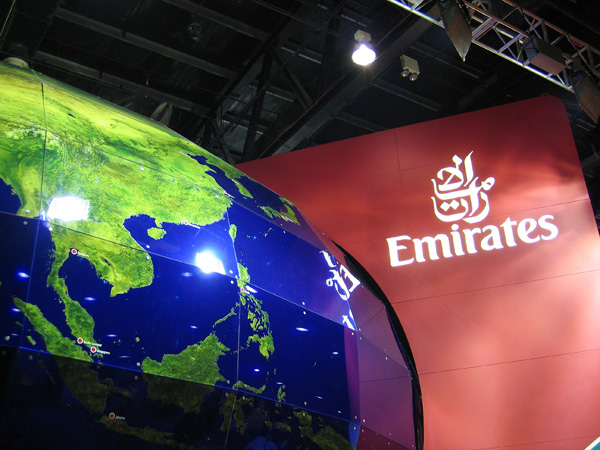 Emirates Airline booth