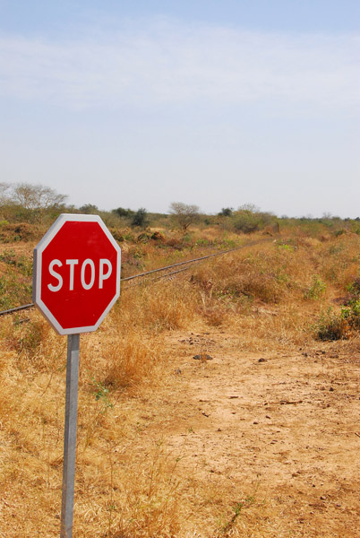 Stop sign, western Mali