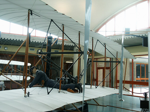Full scale model of the Wright Flyer, Kitty Hawk, North Carolina