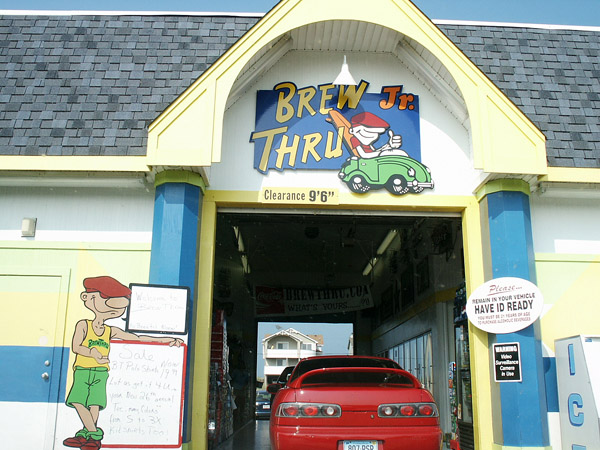 Brew Thru - drive through liquor store, Outer Banks, North Carolina