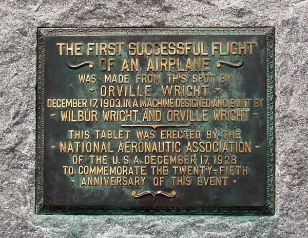 National Aeronautic Association tablet, 1928
