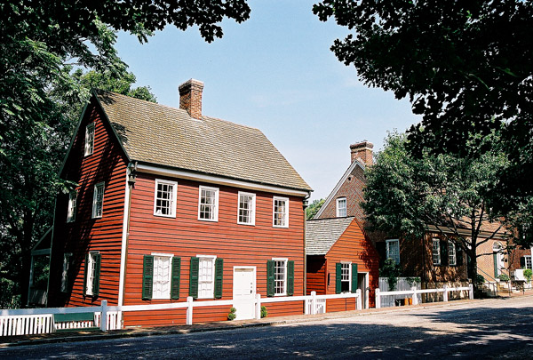 Historic town of Old Salem, North Carolina, founded in 1766 by the Moravians