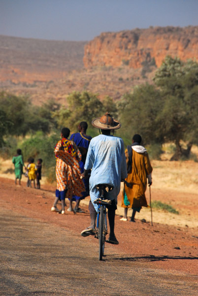 Man on a bike, Mali