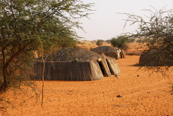 African huts, Eastern Mali