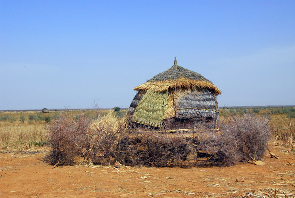 The granary is located right in the field, not in the village