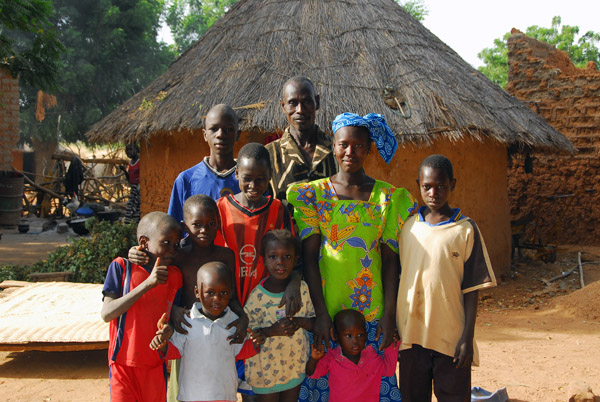 The family of Hamada Sissoko, villagers 25km south of Kayes