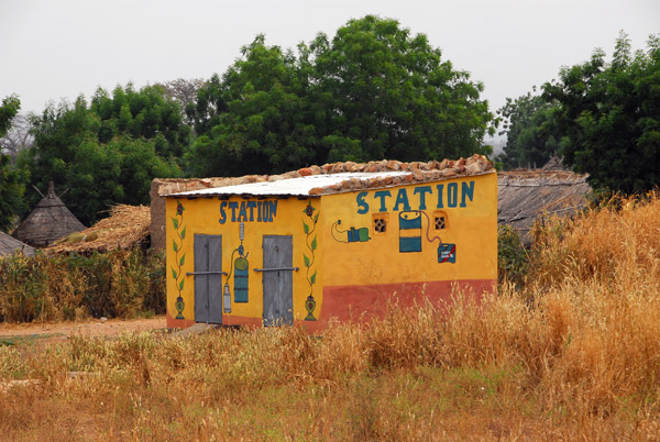 Gas station in Mali which uses fuel drums