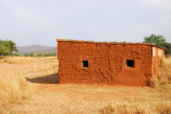 A square building with two windows, Mali
