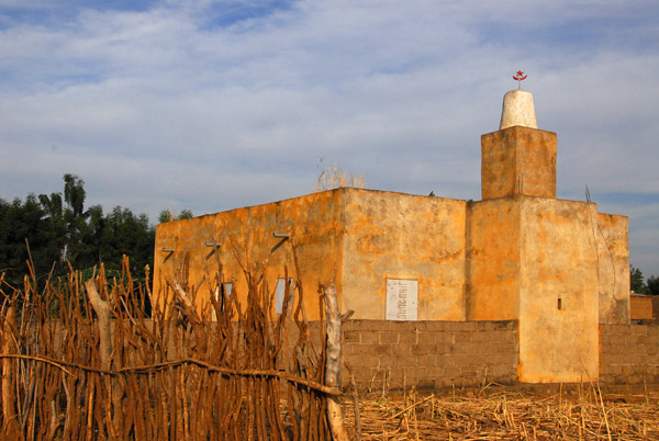 Mosque on the north shore of the Bakoy at the confluence of the Bafing, Mali