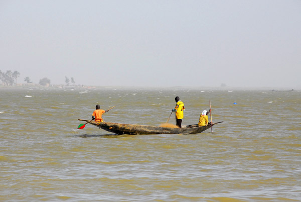 The Niger River is wide enough to have some whitecaps