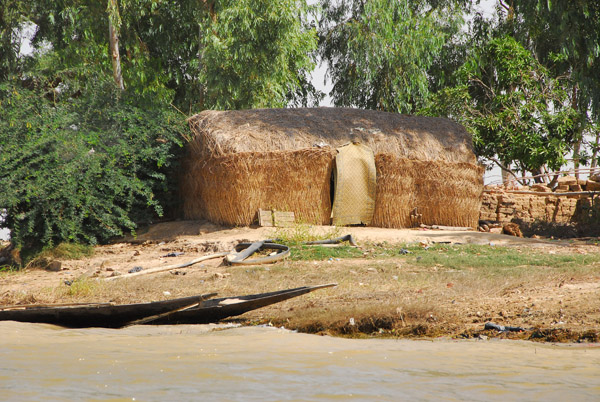 Hut along the Niger River, Mali