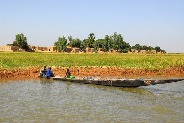 Pirogue, Niger River, Mali