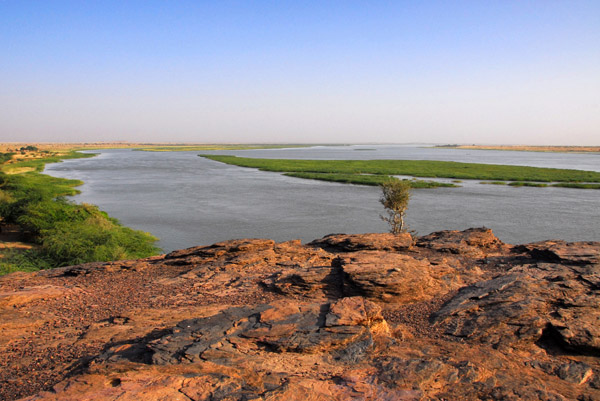 Niger River from a hilltop at Labbézanga, Niger