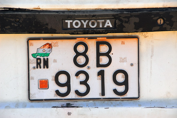 License plate - République du Niger
