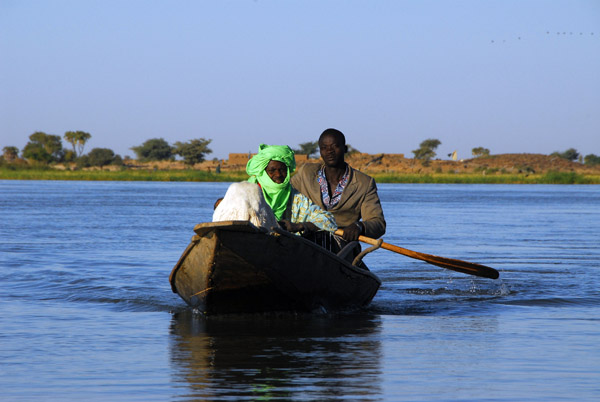 Pirogue on the Niger River, Ayorou
