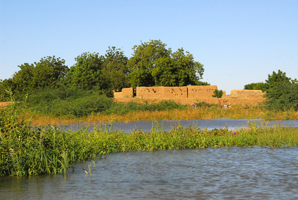 Village on an island in the Niger River across from Ayorou