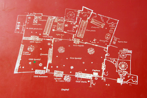 Plan of the Royal Palace of Abomey, Benin