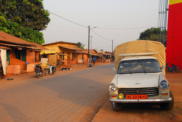 A brick-paved road, Abomey, Benin