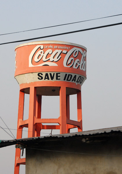 Coca-Cola watertower, Savé, Bénin