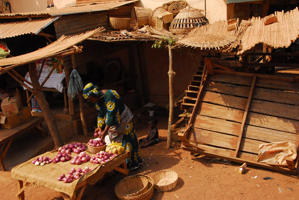 Market stall, Bohicon, Benin