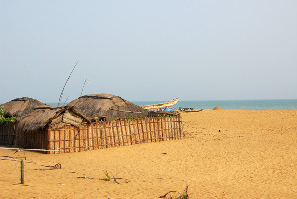 Fisherman's huts, Grand Popo, Benin