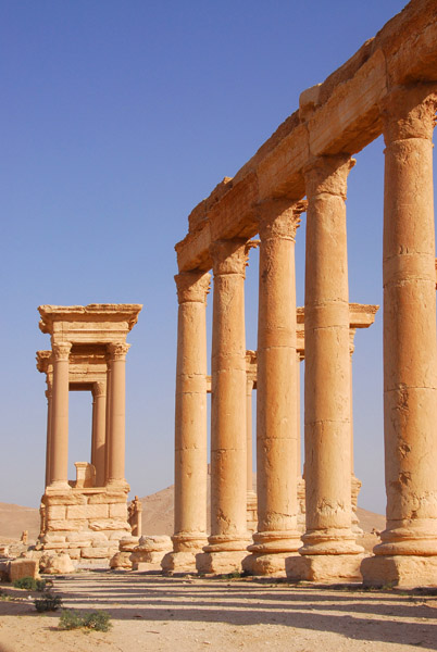 Colonnade and the Tetrapylon, Palmyra