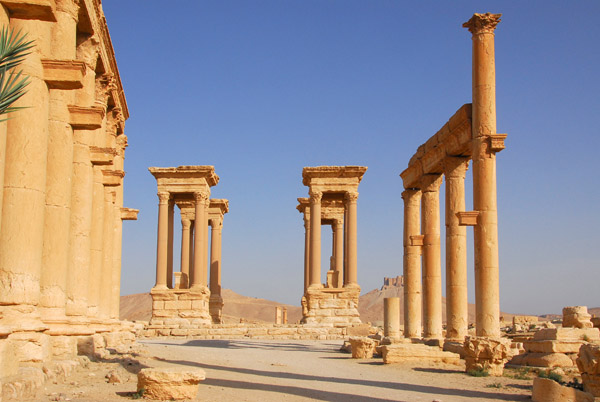 Colonnade and the Tetrapylon, Palmyra